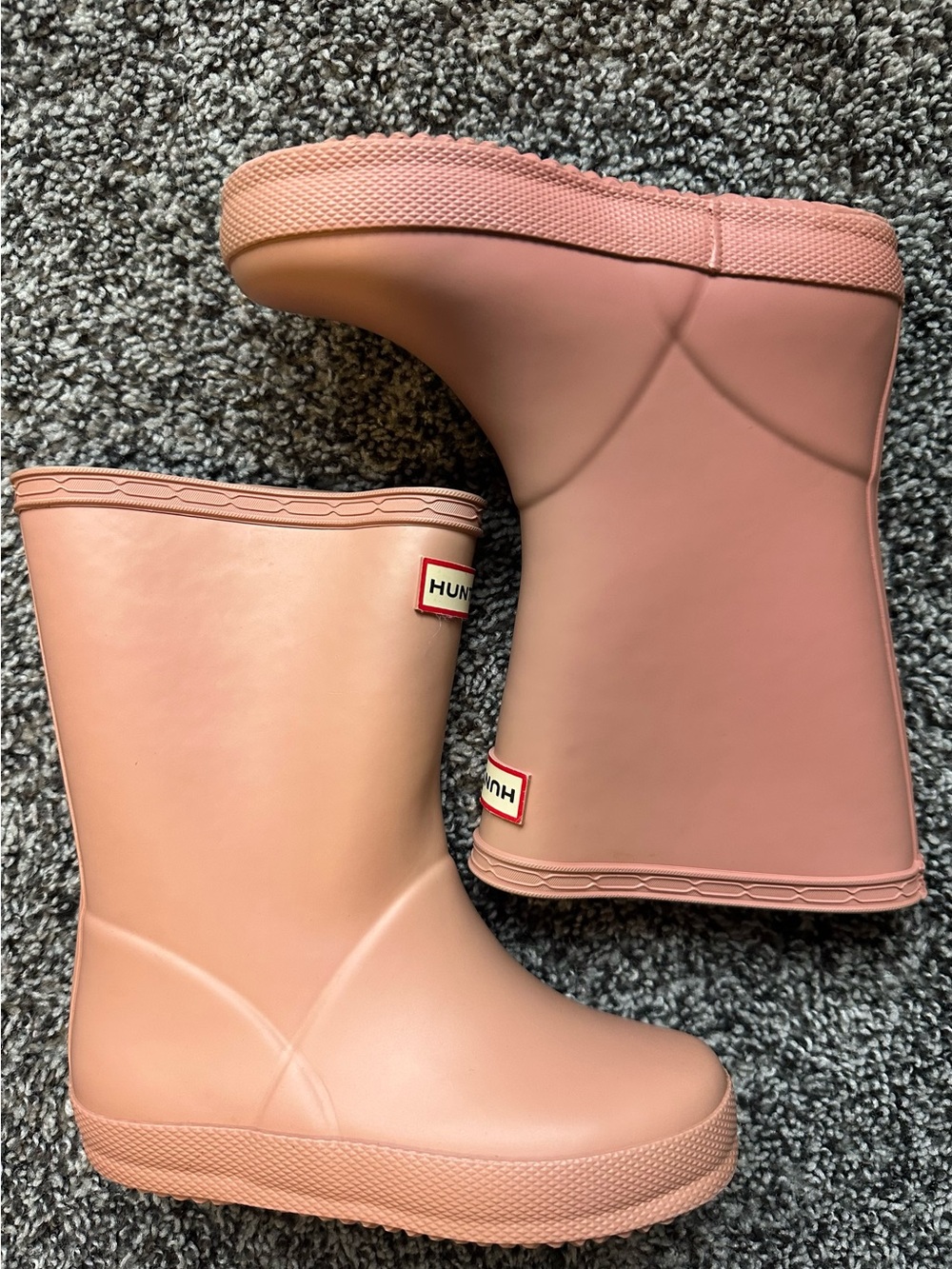 HUNTER Dusty Pink Rain Boots Girls Size 9